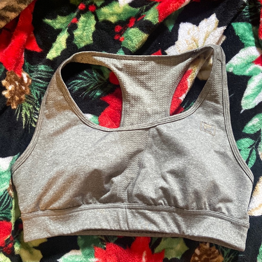 Grey Sports Bra - FILA, Medium